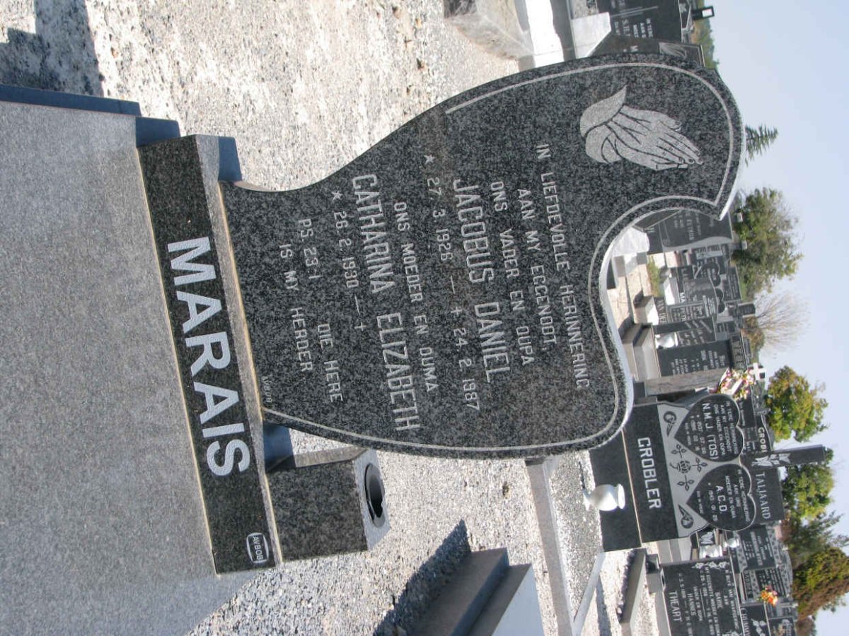 MARAIS Jacobus Daniel 1928-1987 &amp; Catharina Elizabeth 1930-