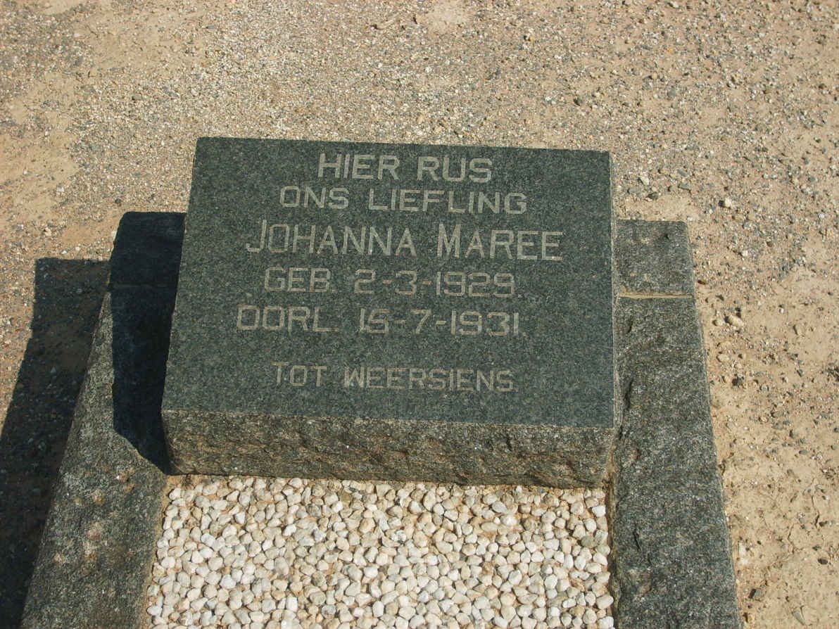 MAREE Johanna 1929-1931
