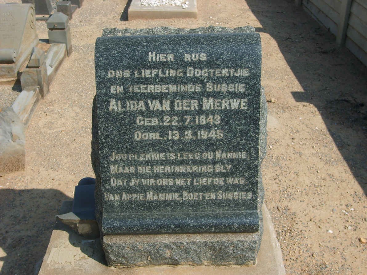 MERWE Alida, van der 1943-1945