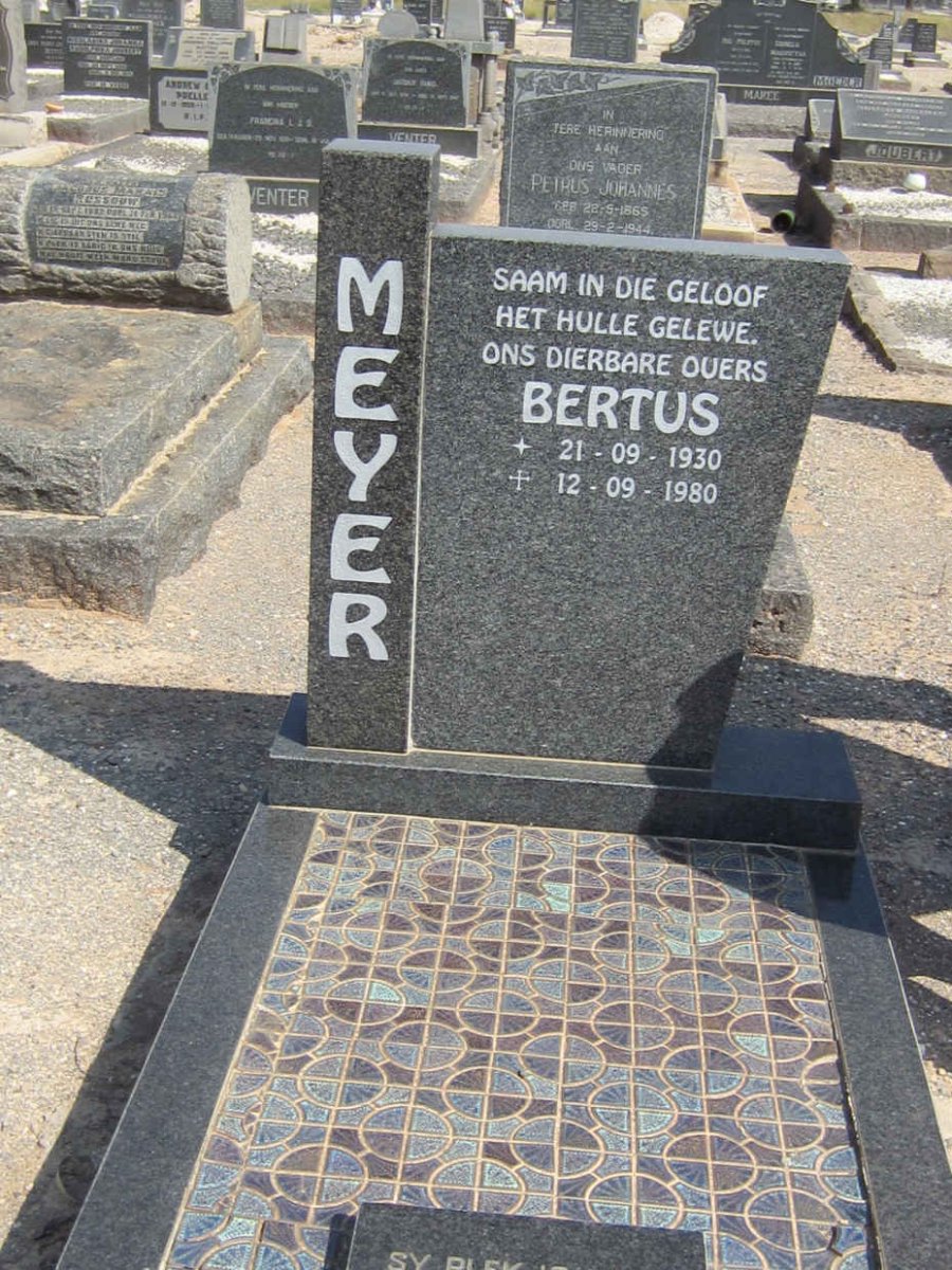 MEYER Bertus 1930-1980