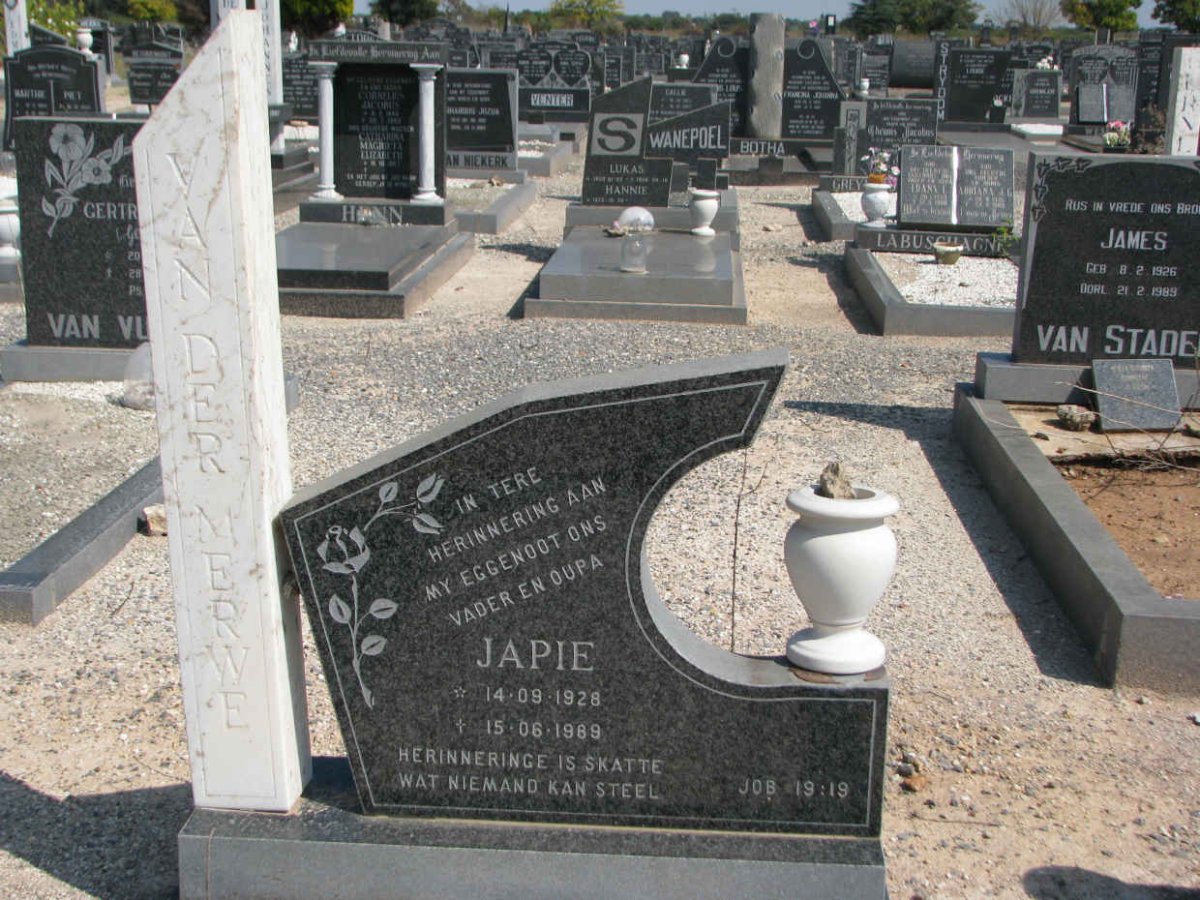 MERWE Japie, van der 1928-1989