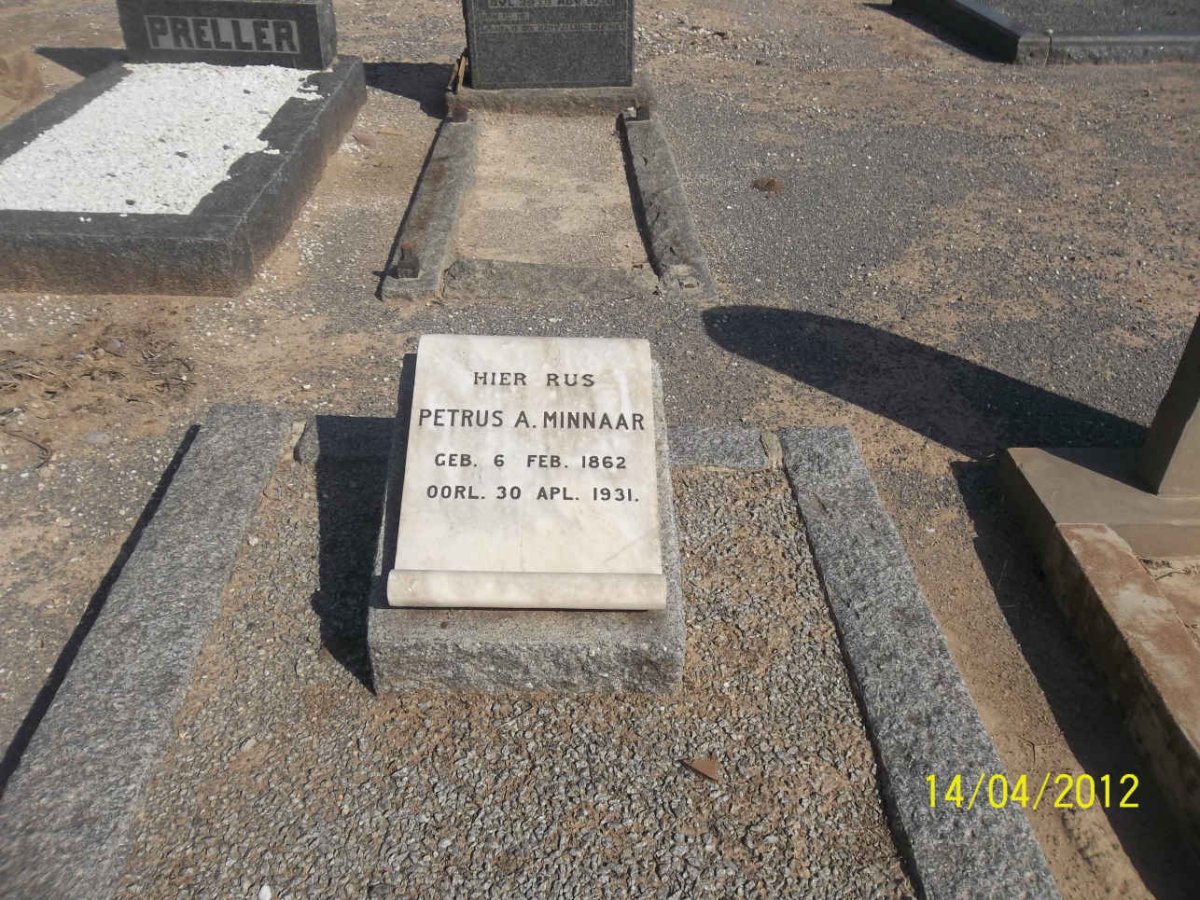 MINNAAR Petrus A. 1862-1931