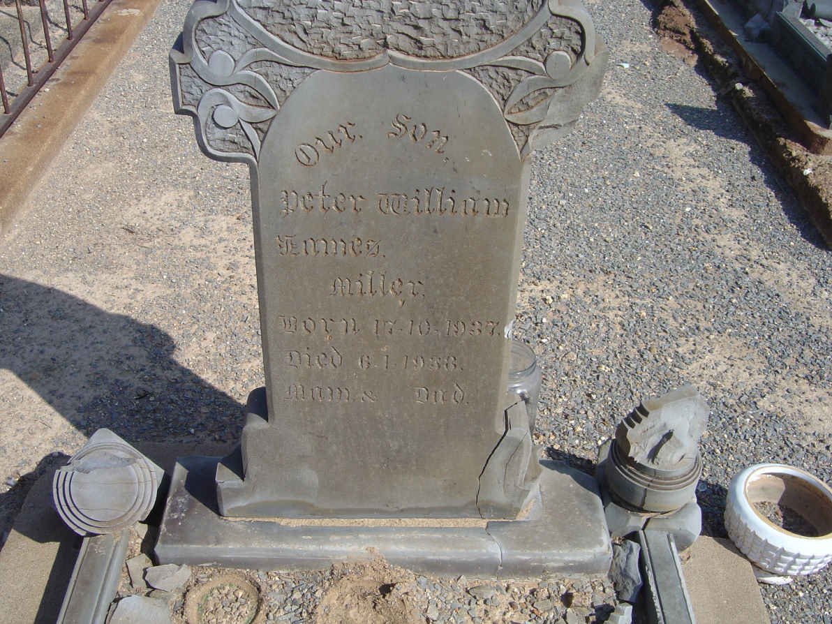 MILLER Peter William James 1937-1938