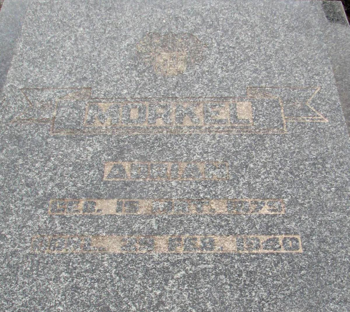 MORKEL Adriaan 1875-1940