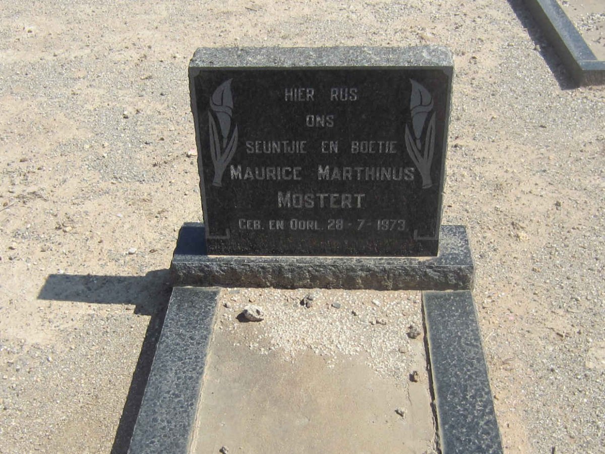 MOSTERT Maurice Marthinus 1973-1973