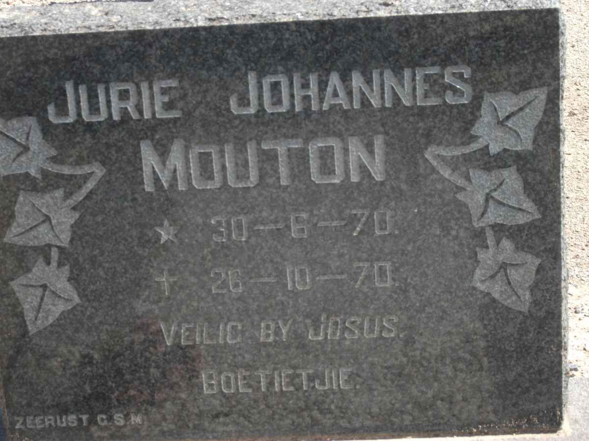 MOUTON Jurie Johannes 1970-1970