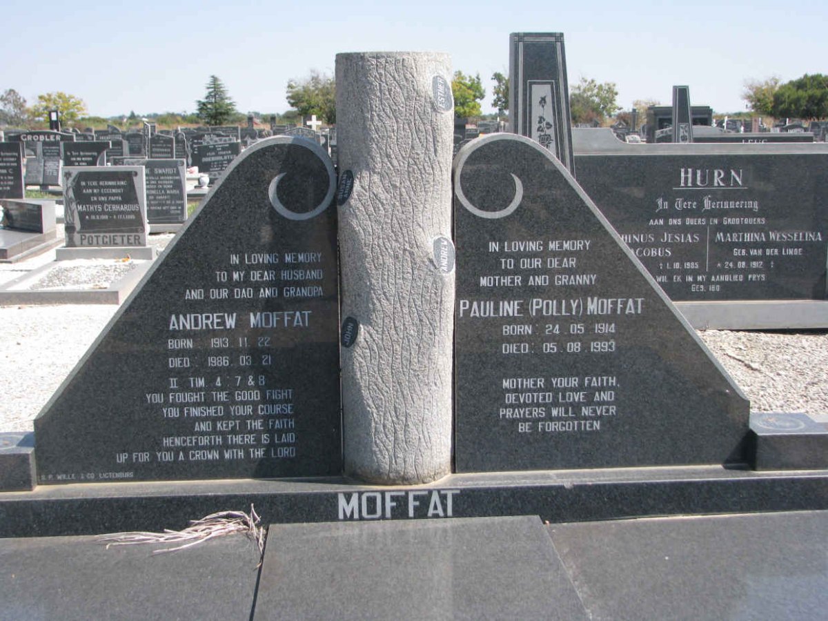 MOFFAT Andrew 1903-1986 &amp; Pauline 1914-1993