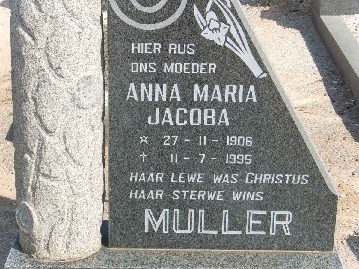 MULLER Anna Maria Jacoba 1906-1995