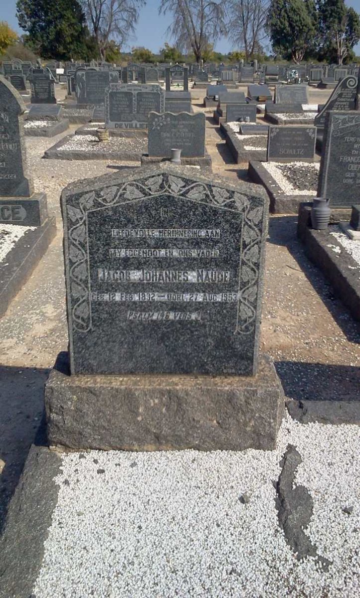 NAUDE Jacob Johannes 1892-1953