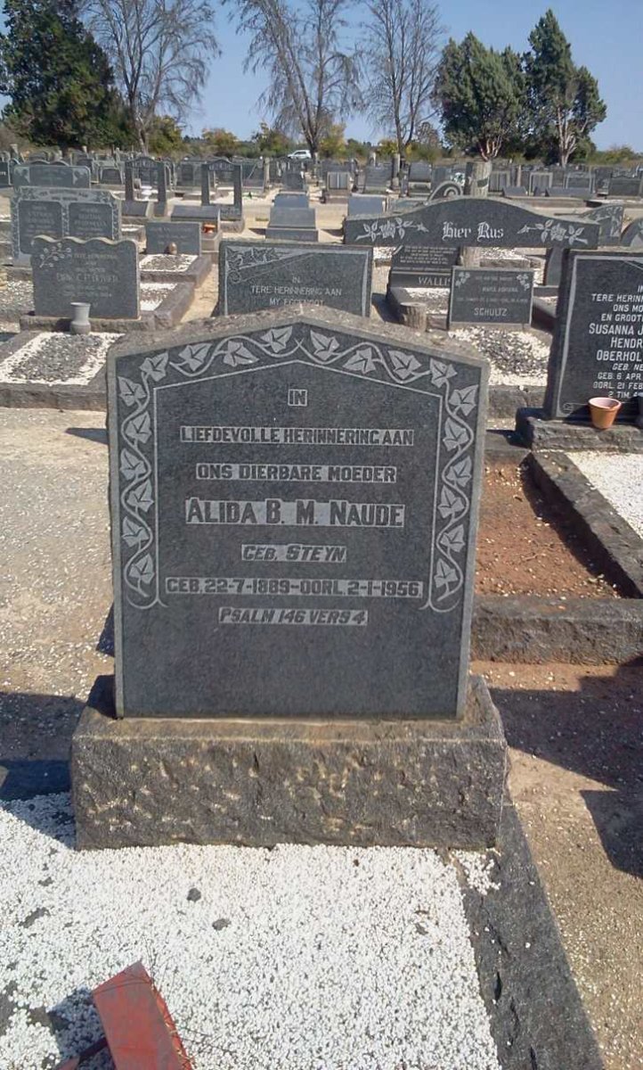 NAUDE Alida B.M. nee STEYN 1889-1956