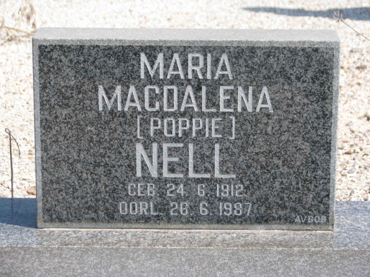 NELL Maria Magdalena 1912-1987
