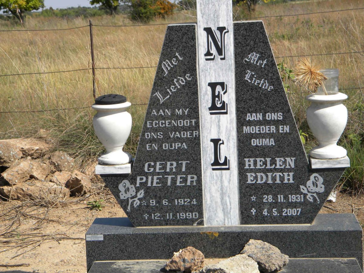 NEL Gert Pieter 1924-1990 &amp; Helen Edith 1931-2007