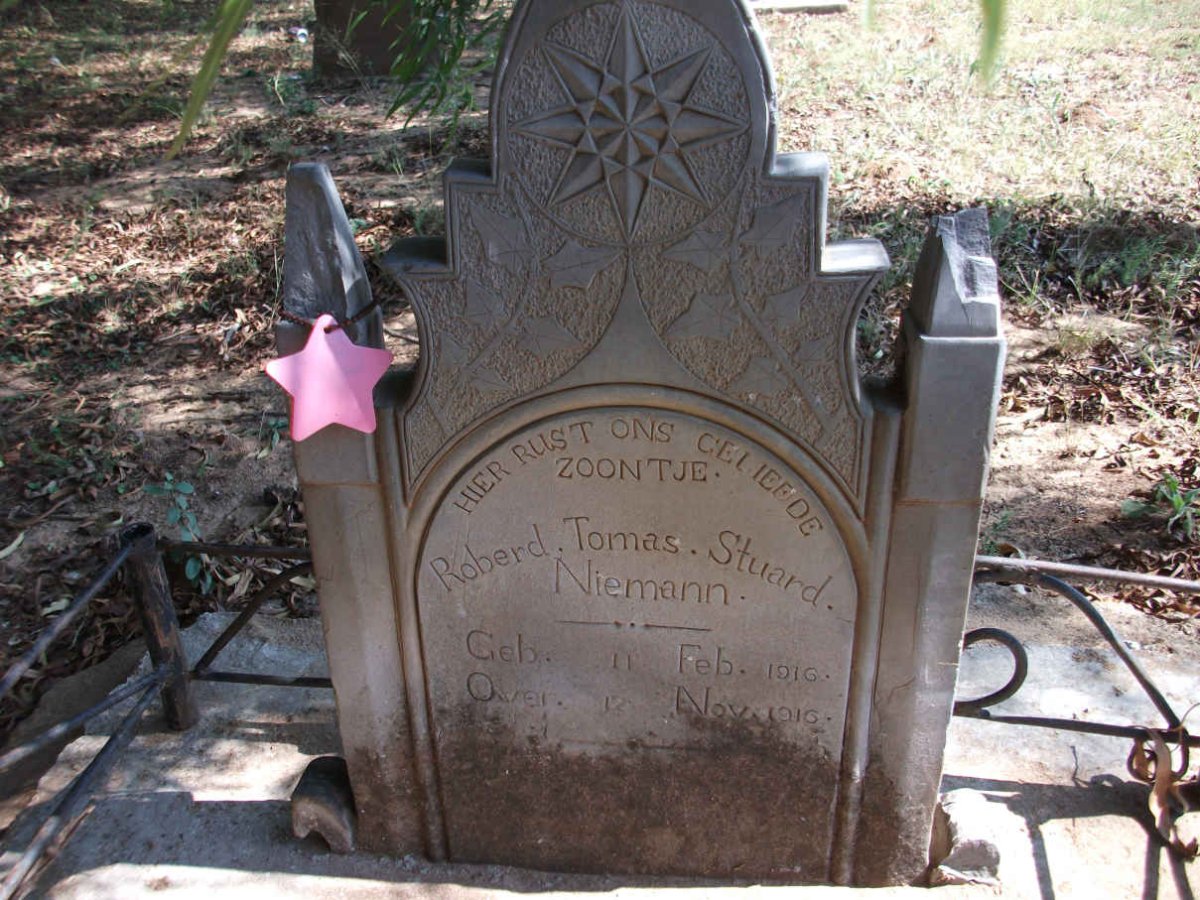 NIEMANN Roberd Tomas Stuard 1916-1916