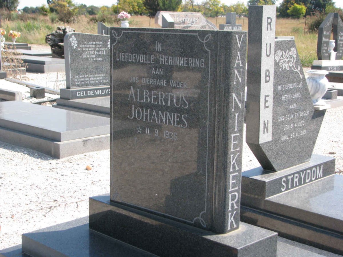 NIEKERK Albertus Johannes, van 1936-