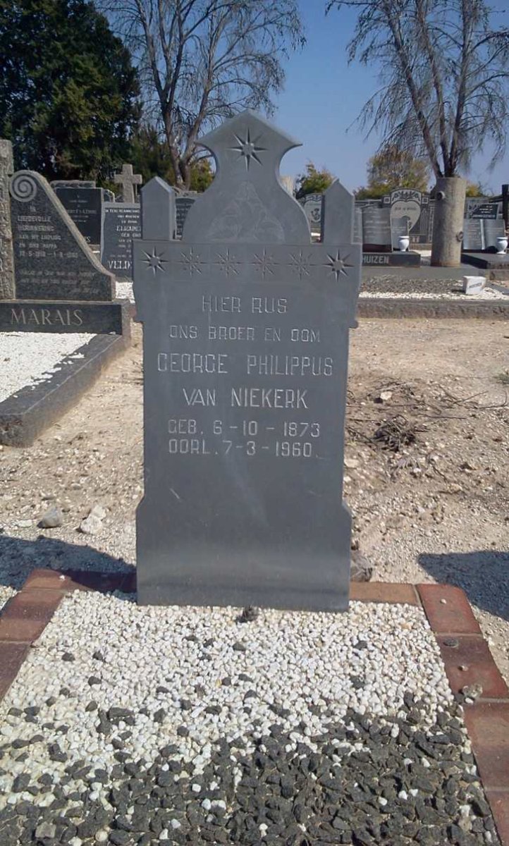 NIEKERK George Philippus, van 1873-1960