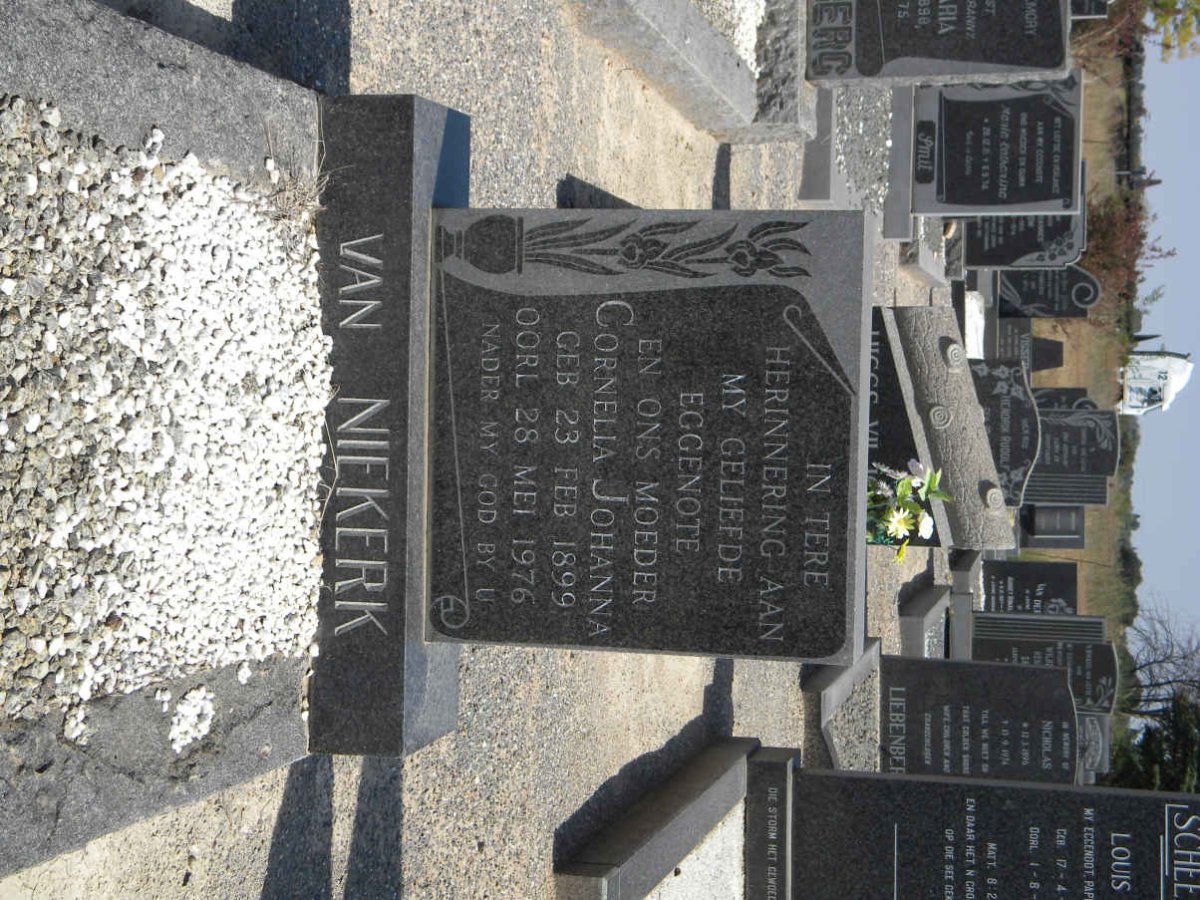 NIEKERK Cornelia Johanna, van 1899-1976