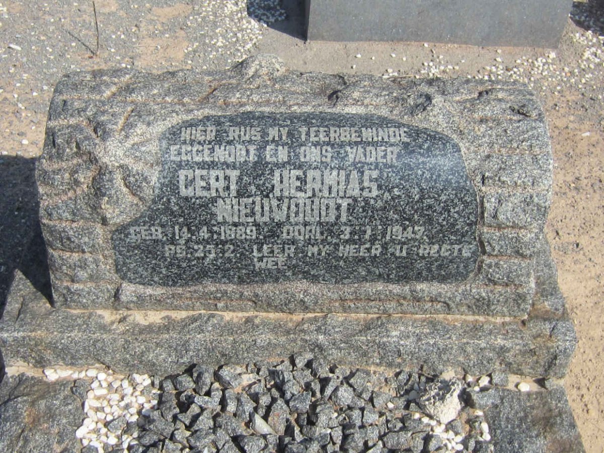 NIEUWOUDT Gert Hermias 1889-1947