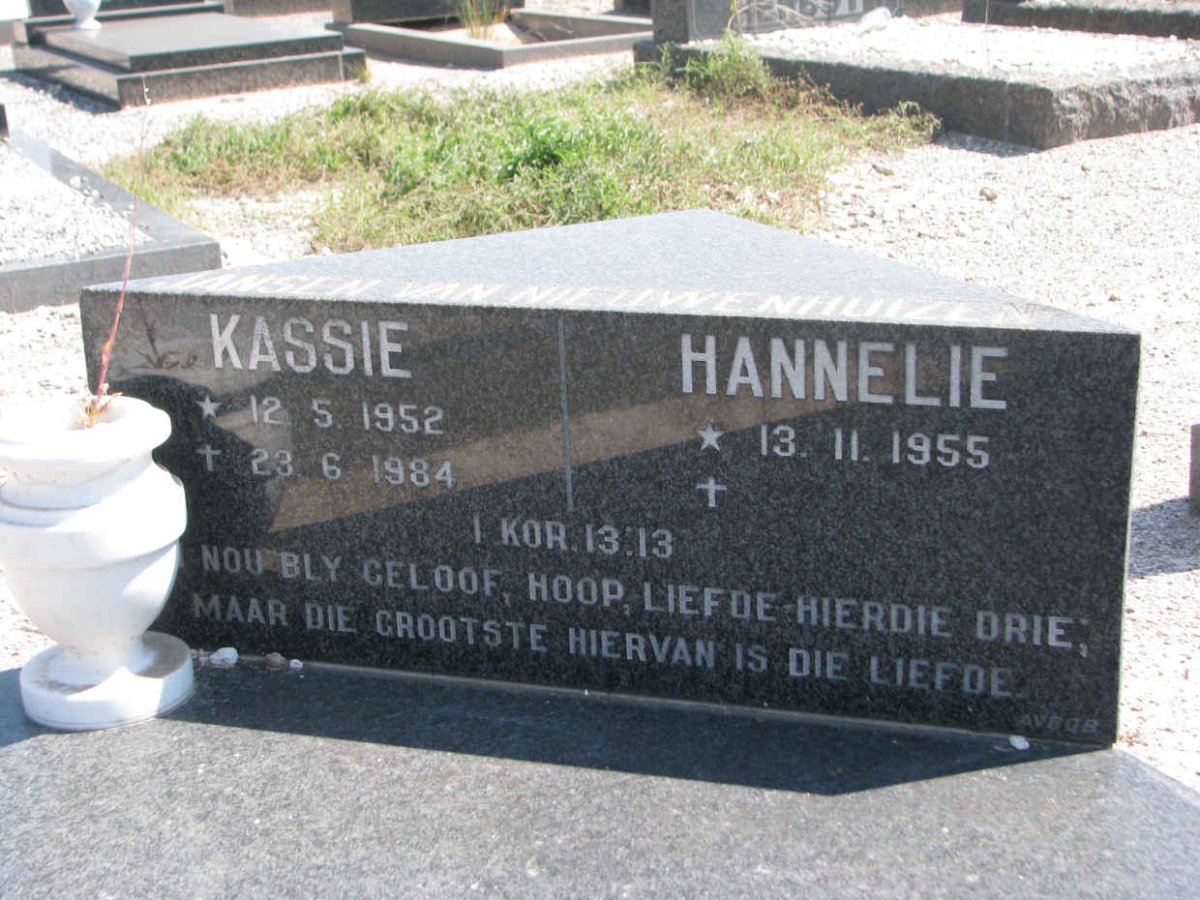 NIEUWENHUIZEN Kassie, Jansen van 1952-1984 &amp; Hannelie 1955-