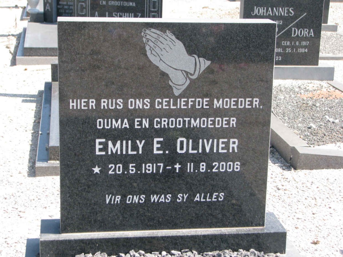 OLIVIER Emily E. 1917-2006