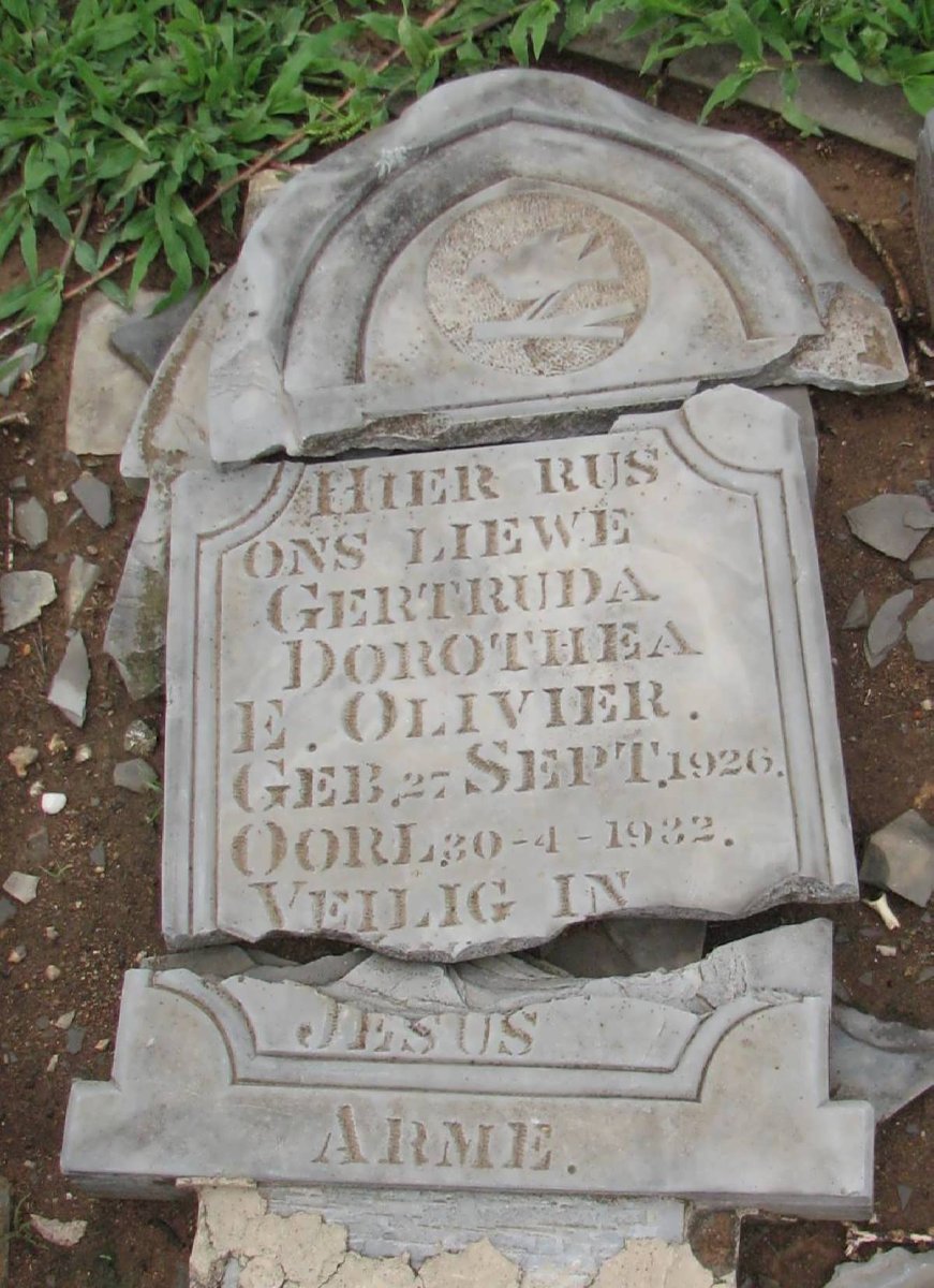 OLIVIER Gertruida Dorothea E. 1926-1932