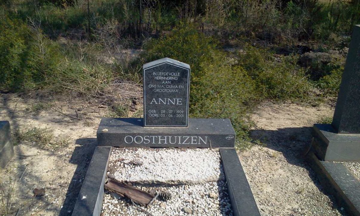 OOSTHUIZEN Anne 1909-2001