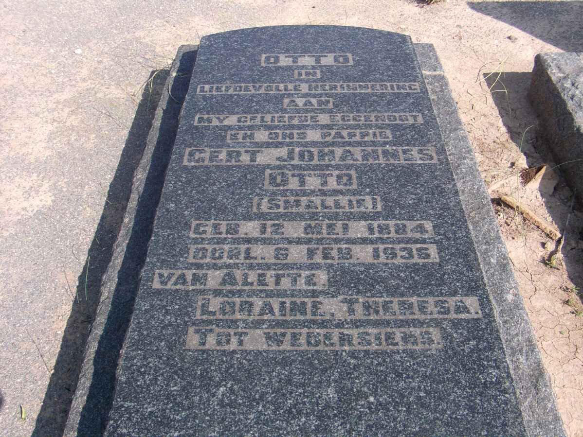 OTTO Gert Johannes 1884-1935
