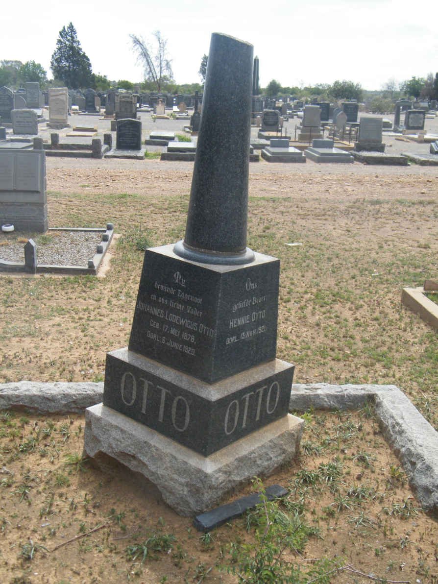 OTTO Johannes Lodewicus 1878-1920 :: OTTO Hennie -1920