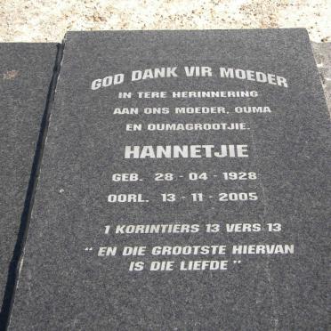 PARKIN Hannetjie 1928-2005