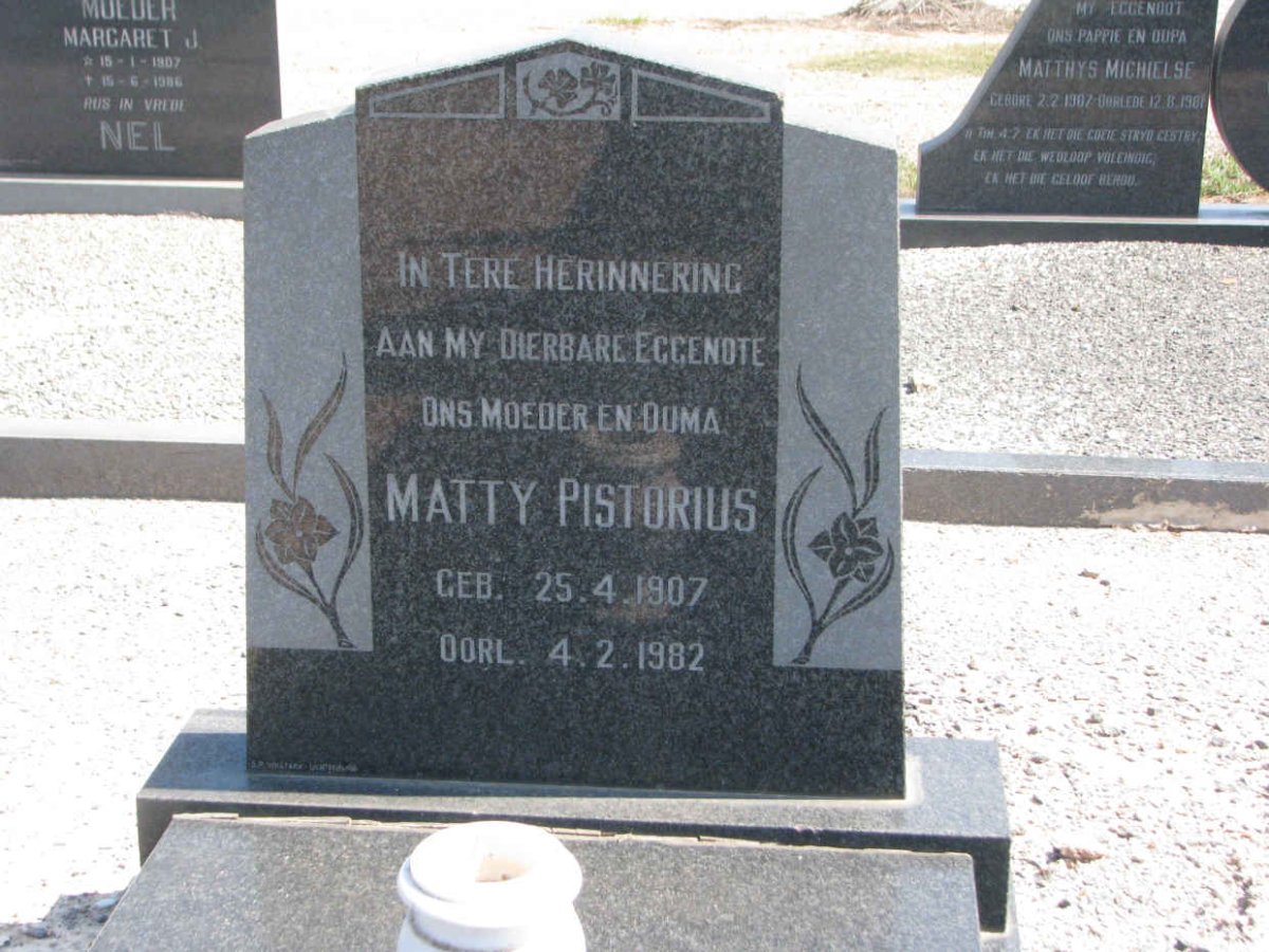 PISTORIUS Matty 1907-1982