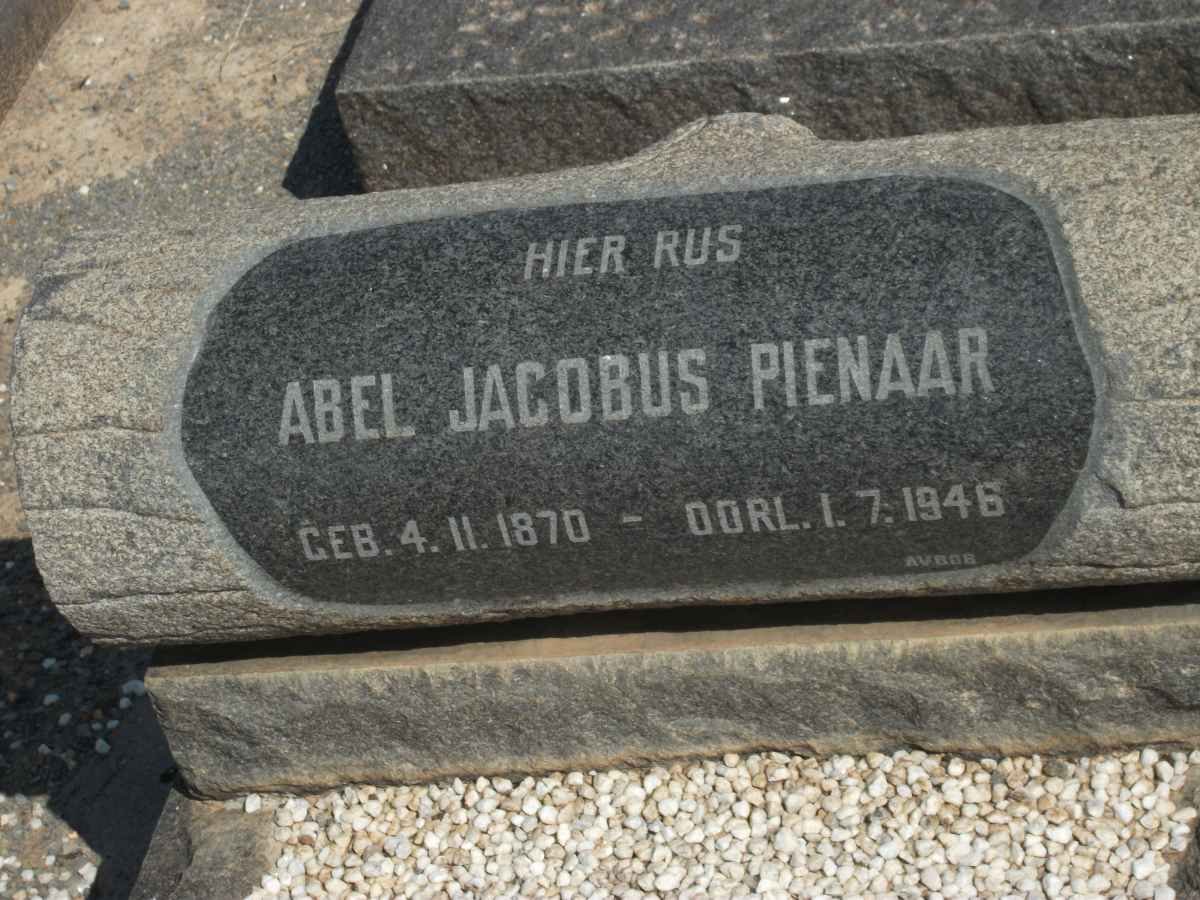 PIENAAR Abel Jacobus 1870-1946