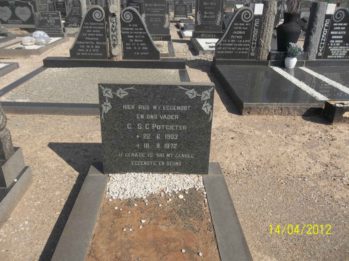 POTGIETER G.S.C. 1903-1972