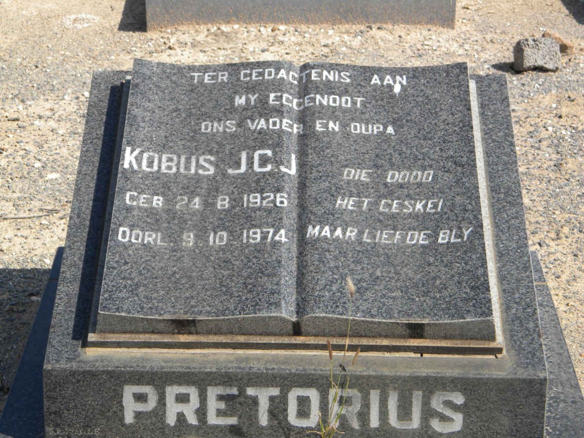 PRETORIUS Kobus J.C.J. 1926-1974