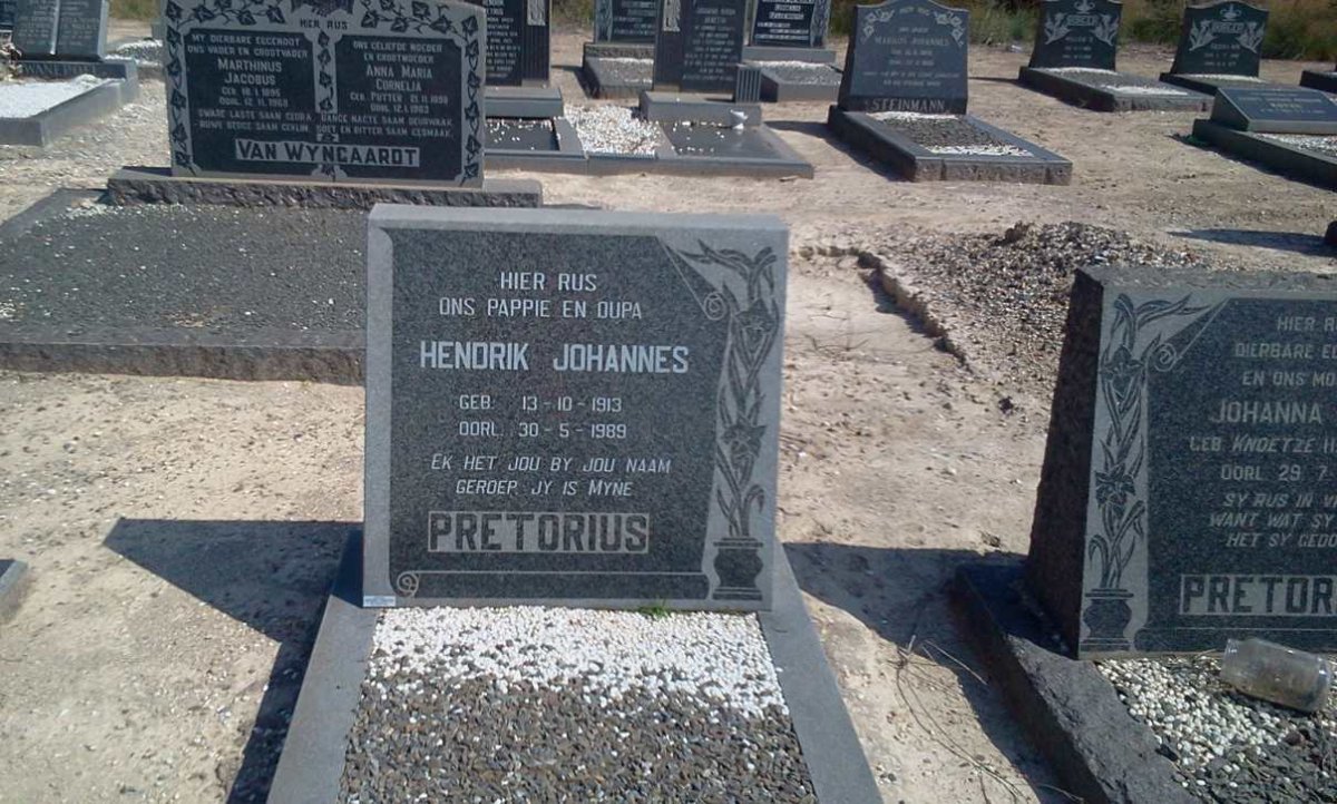 PRETORIUS Hendrik Johannes 1913-1989