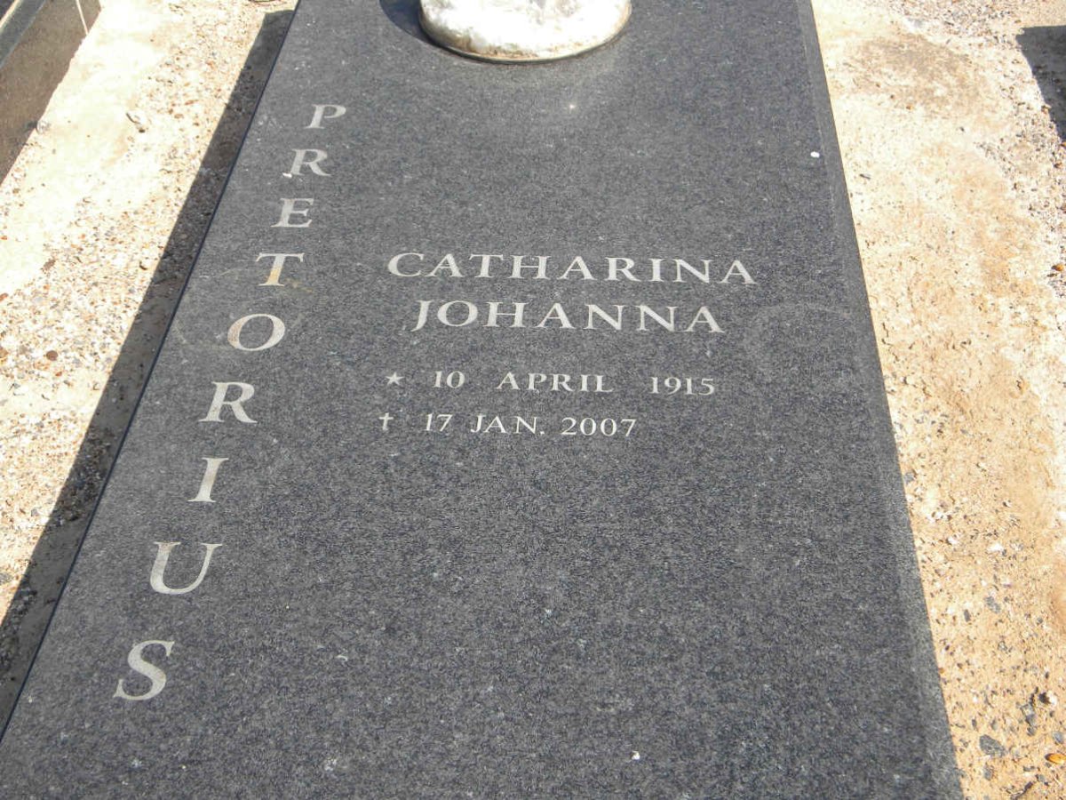 PRETORIUS Catharina Johanna 1915-2007