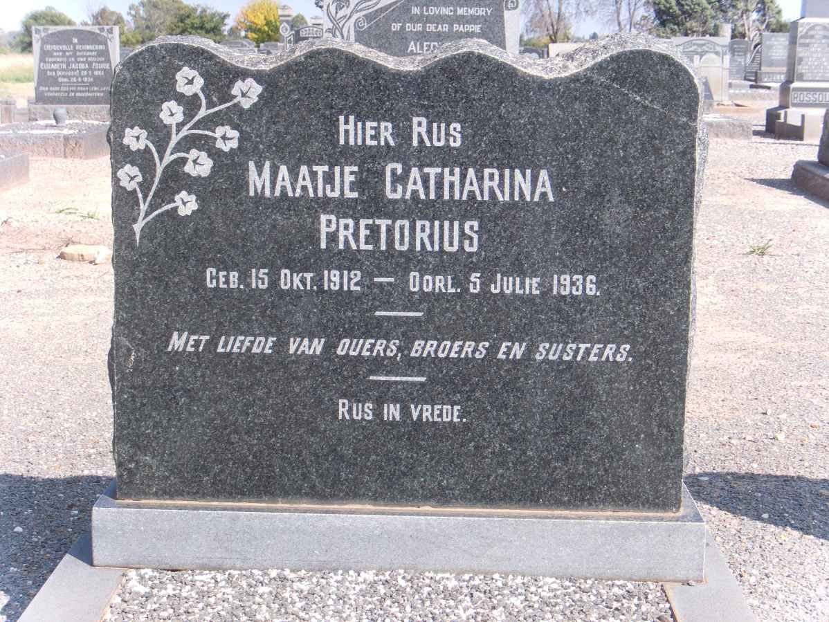 PRETORIUS Maatje Catharina 1912-1936