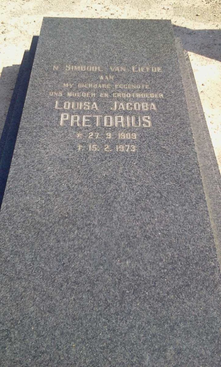 PRETORIUS Louisa Jacoba 1909-1973