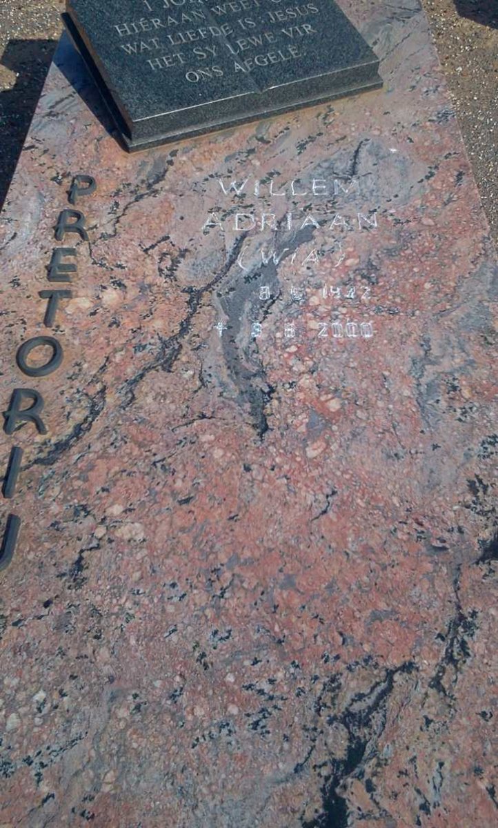 PRETORIUS Willem Adriaan 19?2-2000