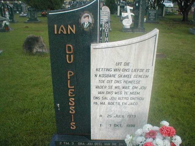 PLESSIS Ian, du 1979-1998