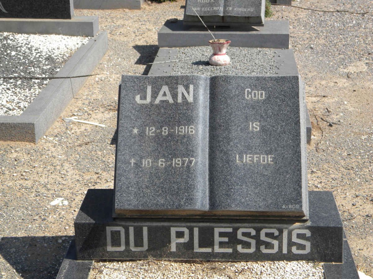 PLESSIS Jan, du 1916-1977