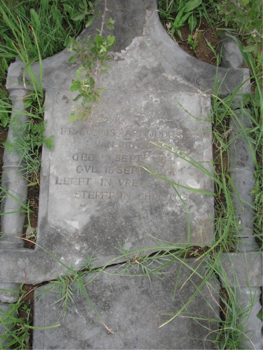 RENSBURG Francois Arnoldus, van 1864-1927