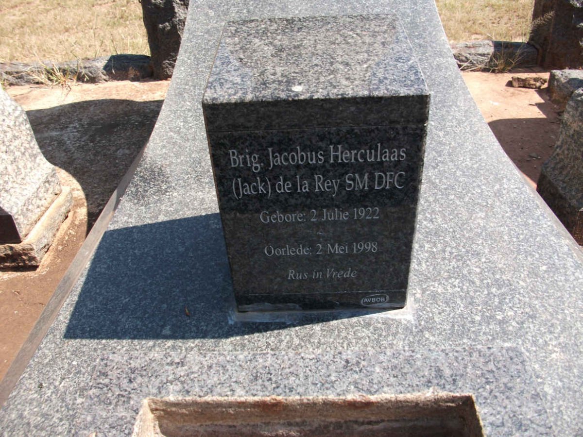 REY Jacobus Herculaas, de la 1922-1998