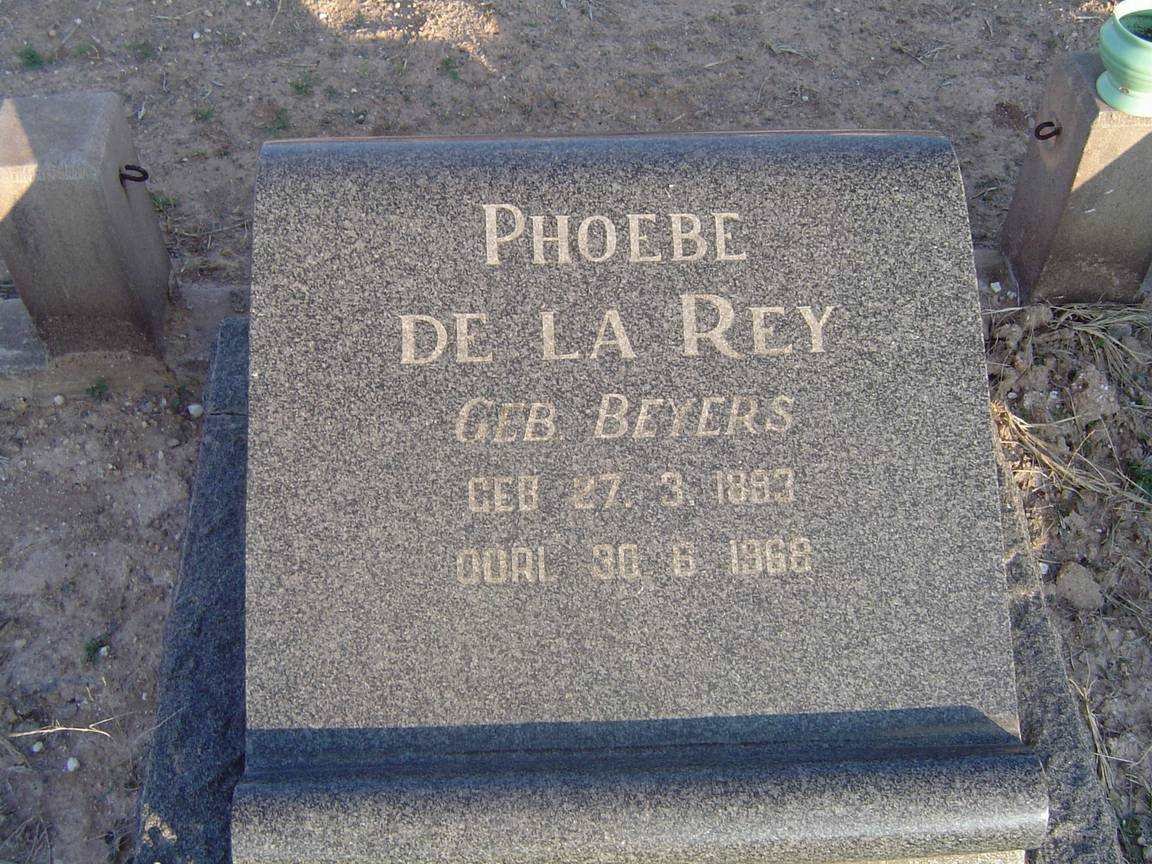 REY Phoebe, de la nee BEYERS 1893-1968