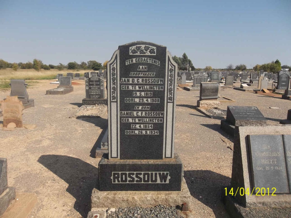ROSSOUW Jan D.G. 1819-1908 :: ROSSOUW Daniel C.F. 1854-1934