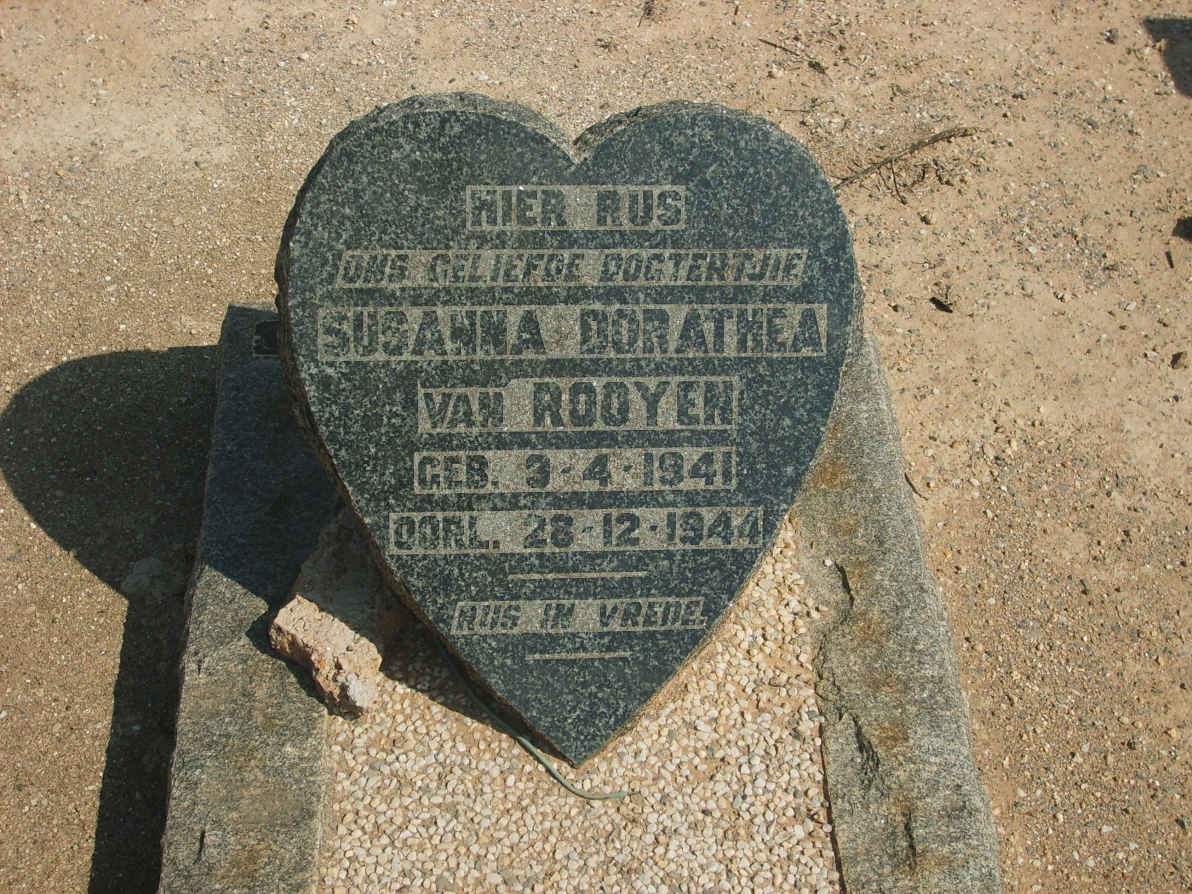 ROOYEN Susanna Dorathea, van 1941-1944 