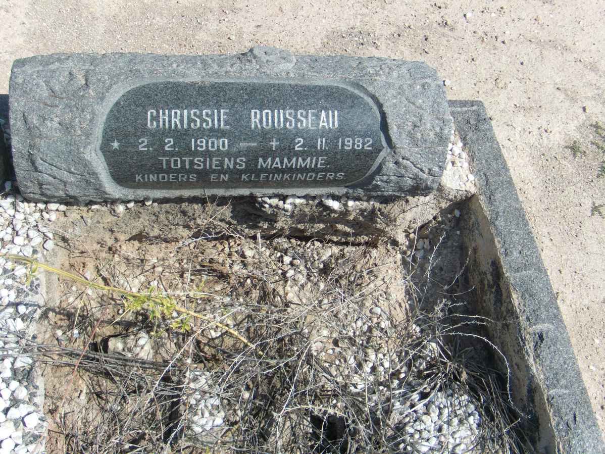 ROUSSEAU Chrissie 1900-1982