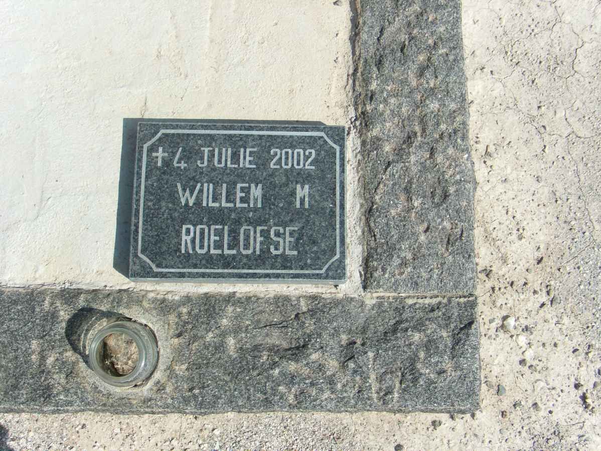 ROELOFSE Willem M. -2002