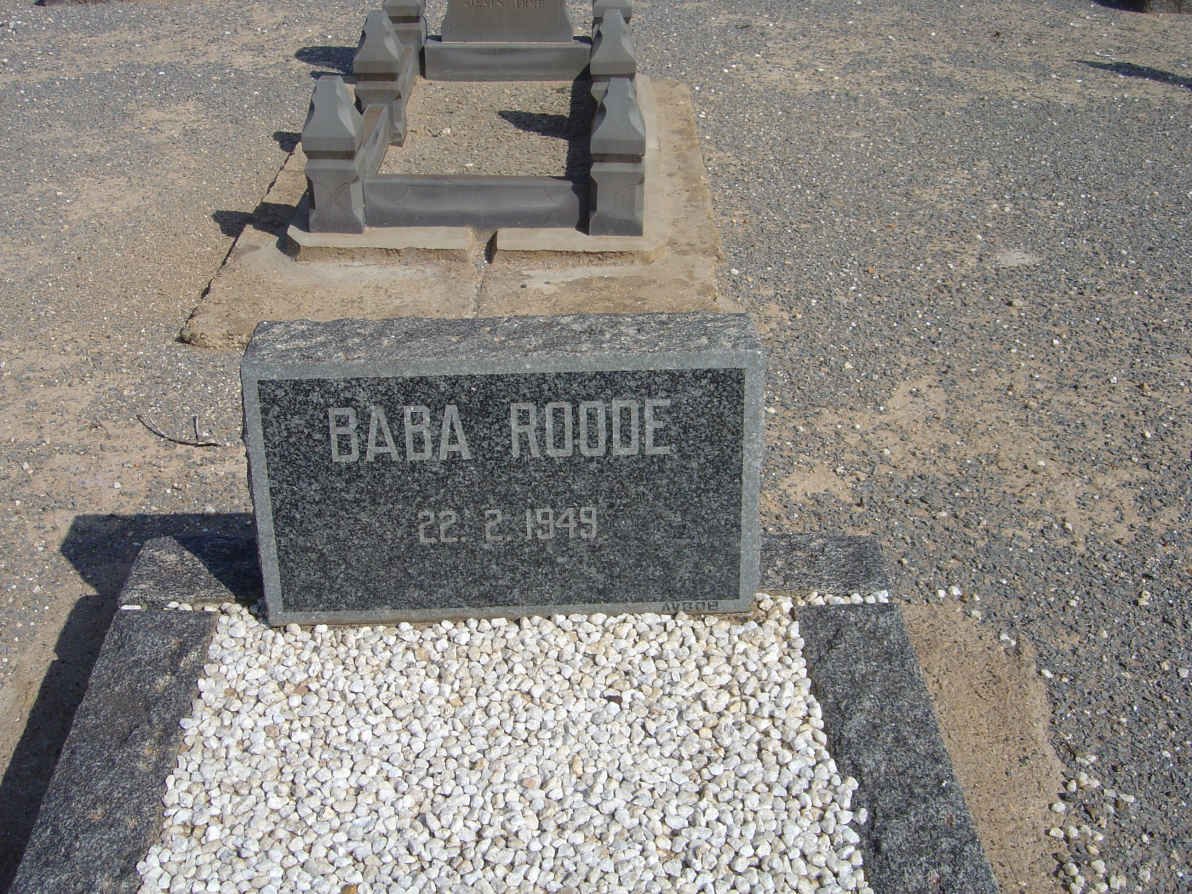 ROODE Baba 1949-1949