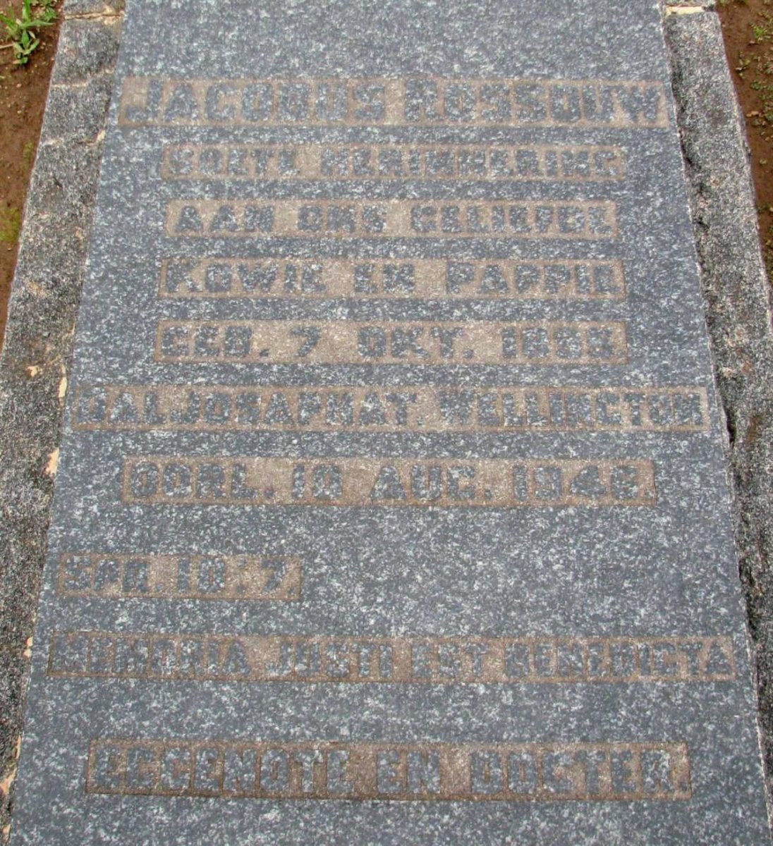 ROSSOUW Jacobus 18??-1946 &amp; Martha Sophia 18??-1954