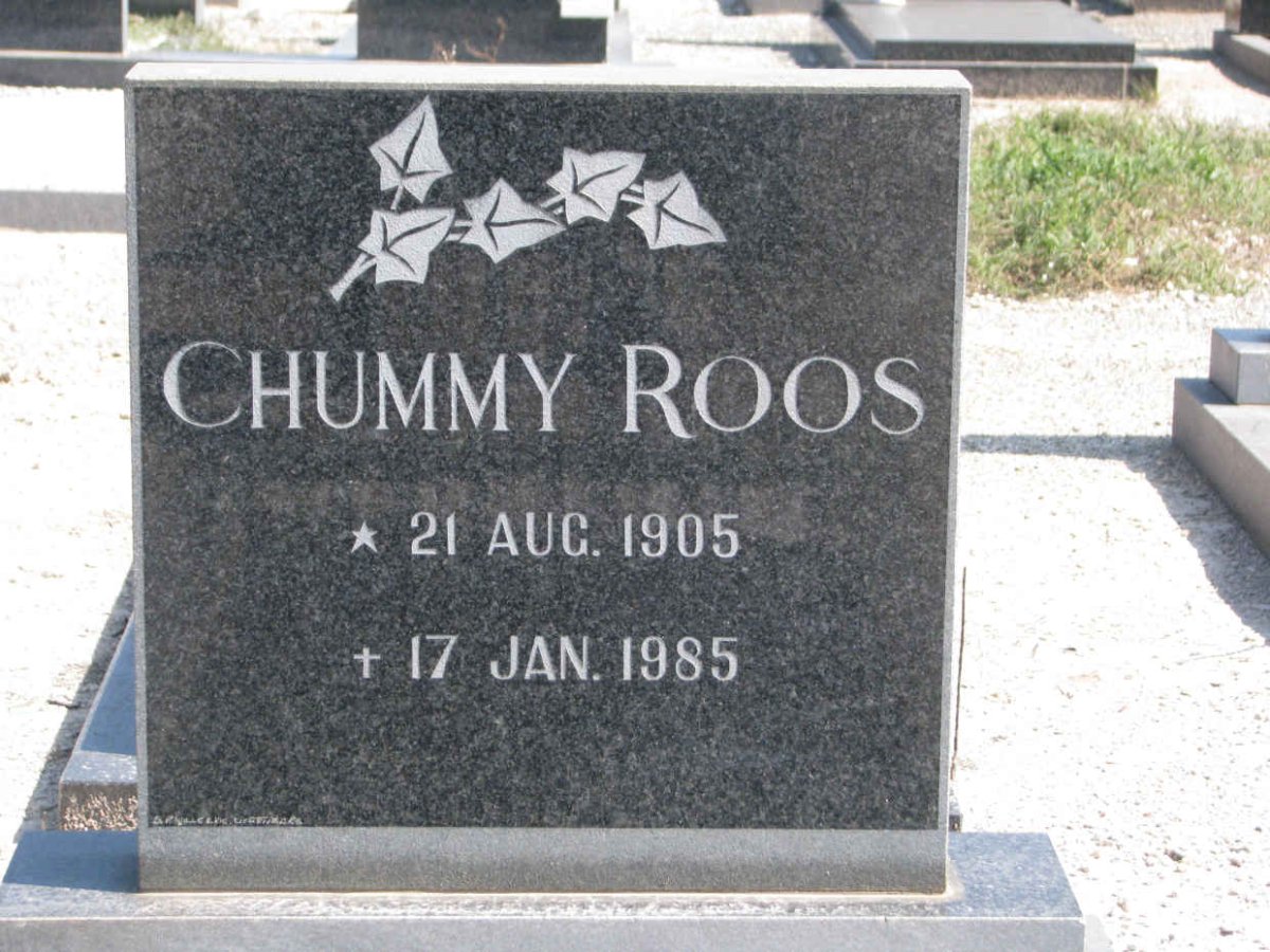 ROOS Chummy 1905-1985
