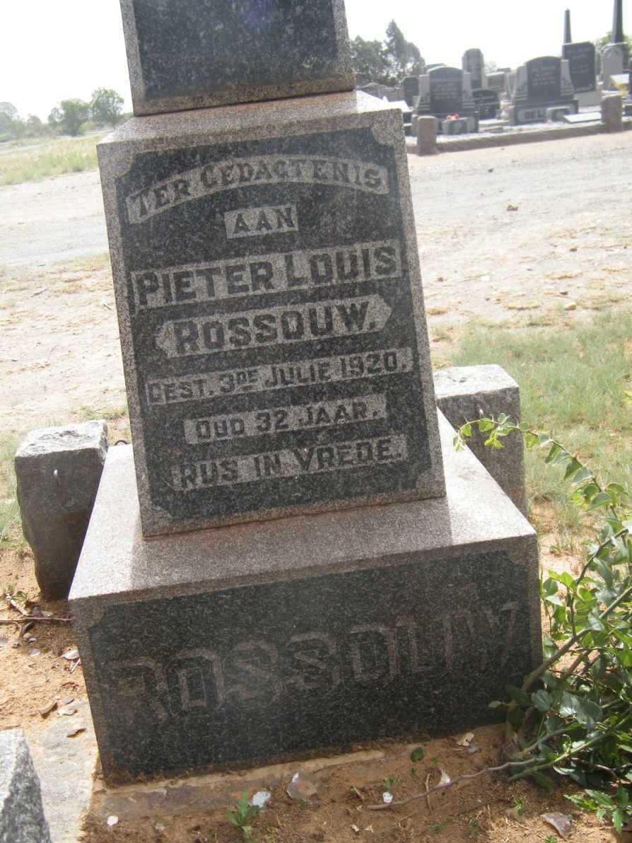 ROSSOUW Pieter Louis -1920